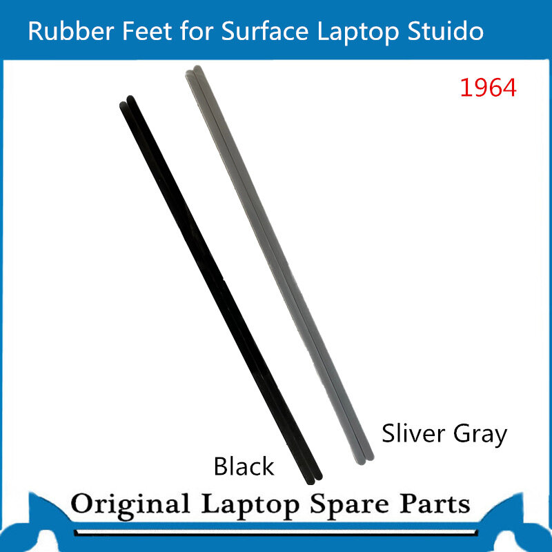 2Pcs/Lot  New Rubber Feet for Surface Studio 1964 Silica Gel Strip  with Adhensive Black Sliver