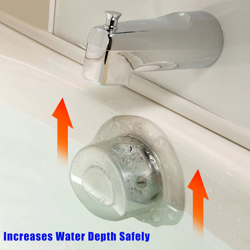 Bak mandi Overflow aliran penutup pembuangan PVC cangkir isap segel bak mandi saluran blok penghenti untuk air yang lebih dalam aksesoris Shower kamar mandi