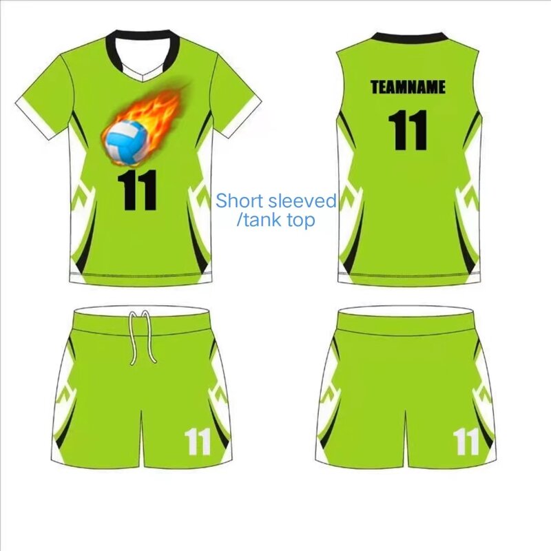 Customized Volleyball Suit Women's Volleyball Team Suit Quick Dried Short Sleeve Air Volleyball Training Suit Rowing Suit Profes