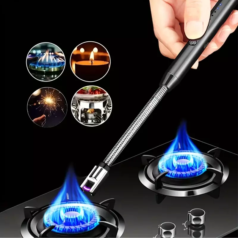 1Pc Electric Igniter Windproof Usb Rechargeable Ignition Stick