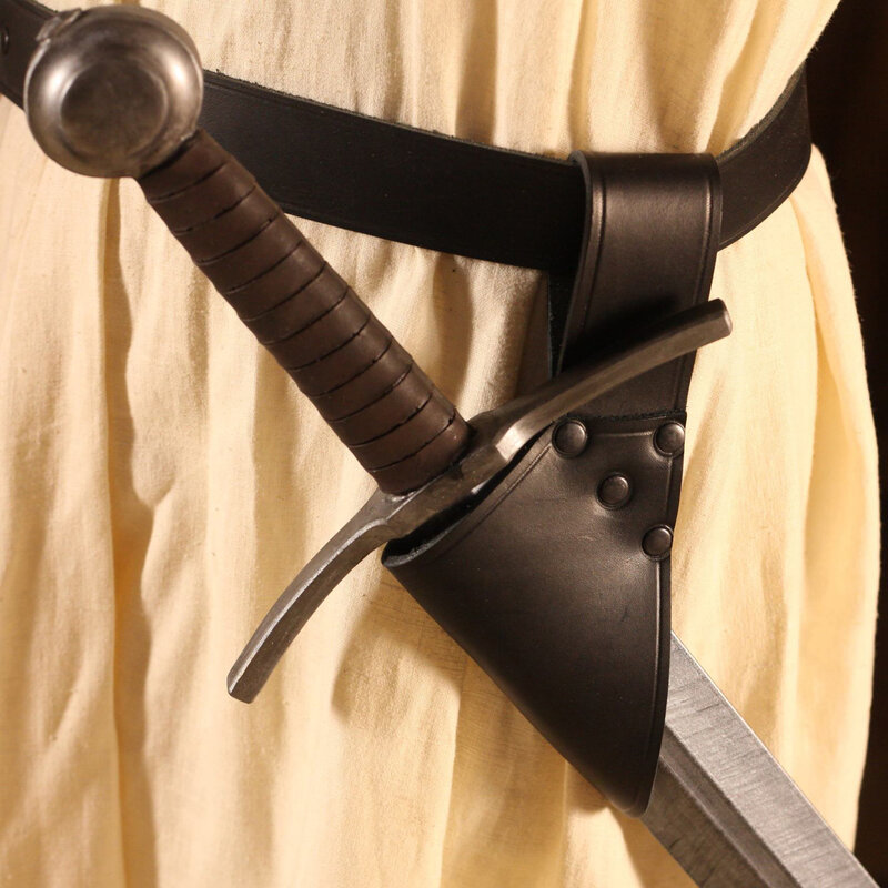 Spada medievale pugnale rana fodero durevole cintura gancio 1 pezzo ascia guaina per cavaliere vichinghi assassino gioco di ruolo spettacolo teatrale