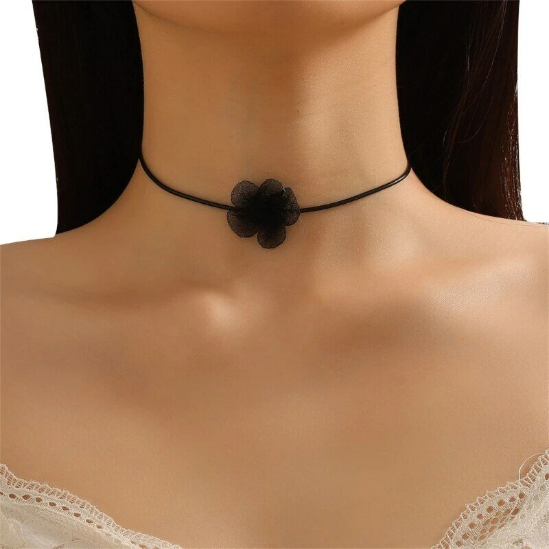 Halsband-Halskette für Mädchen, weich, sexy Halsband, Krawatte, Krawatte, Accessoire, Sommer-Halsketten