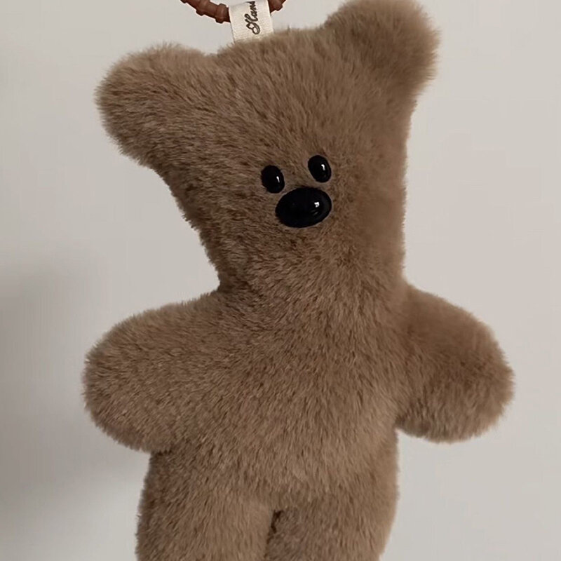 Kawaii Soft Stuffed Squeak Chaveiro para Crianças, Pingente Bonito Dos Desenhos Animados, Brinquedo Boneca De Pelúcia, Saco Encantos Decorações, Presente, 1Pc
