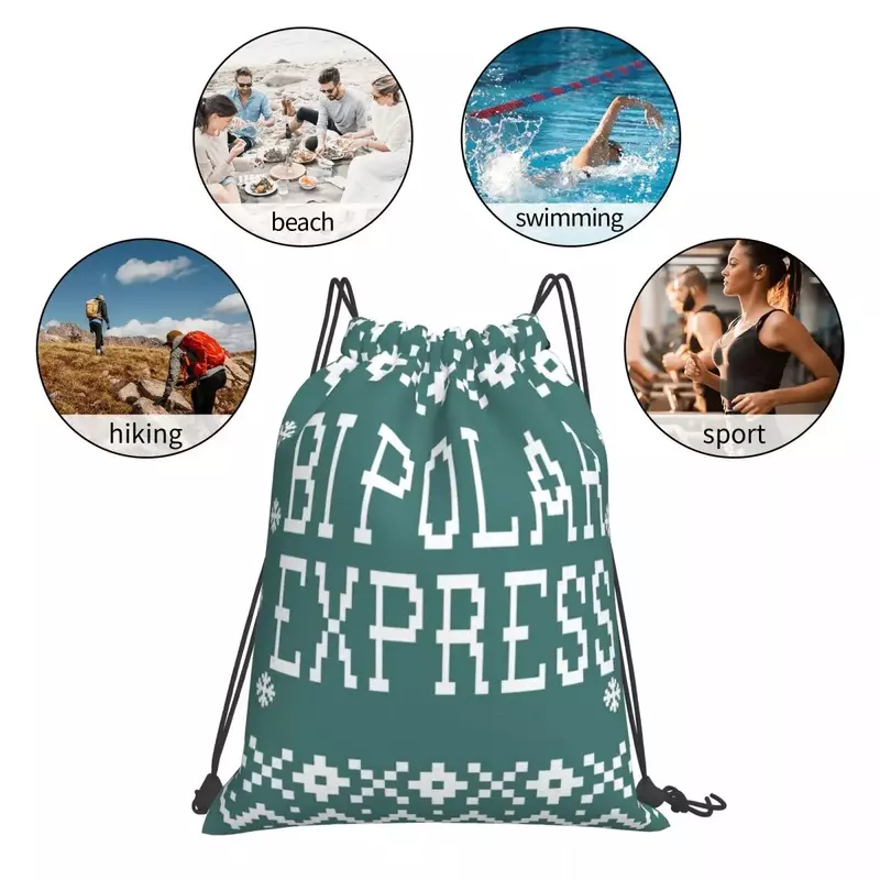 Die Polar Express Rucksäcke Mode tragbare Kordel zug Taschen Kordel zug Bündel Tasche Sporttasche Bücher taschen für Reises tu denten