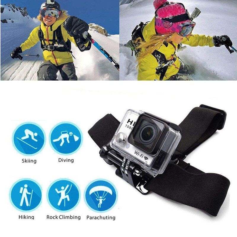 Chest Strap Mount Belt for Gopro hero 12 11 9 7 6 5 4 3 Xiaomi Yi 4K Action camera Chest Harness for SJCAM SJ4000 sport cam fix