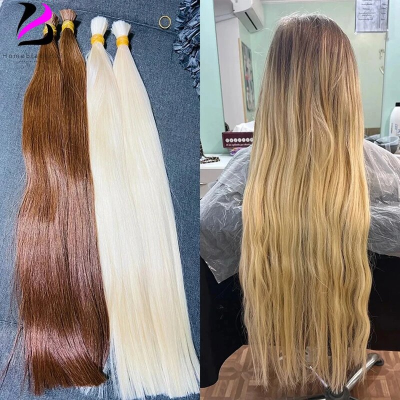 Human Hair Bulk No Weft Vietnamese Hair Virgin Remy Straight Hair Bulk 12-30inch 100g 100%  99j Real Natural Hair Extension Grey