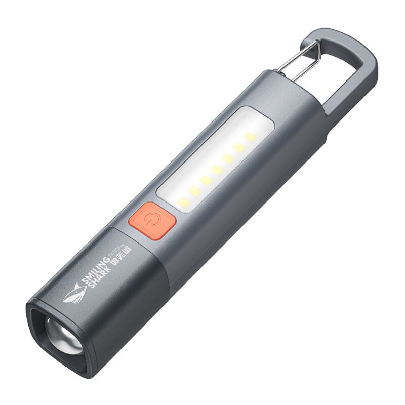 ABS lanterna LED para acampamento ao ar livre, super brilhante luz ao ar livre, USB recarregável, foco variável, novo