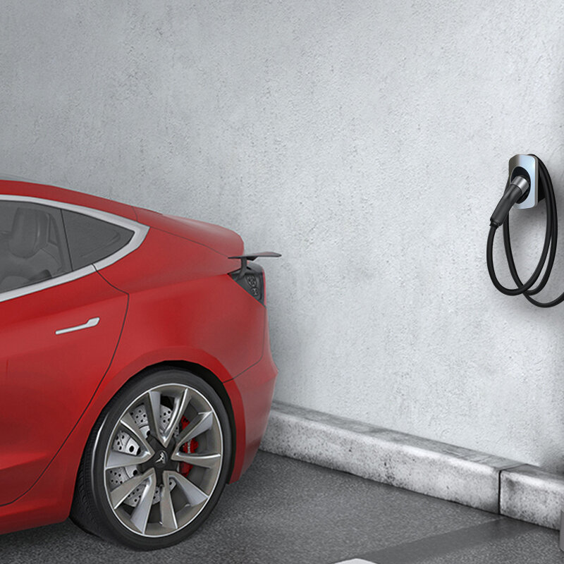 Pemegang pengisi daya FITMPH Tesla EV | Dengan pengatur kabel kotak dinding | Hanya untuk pemilik Tesla | Pengatur kabel Tesla EV