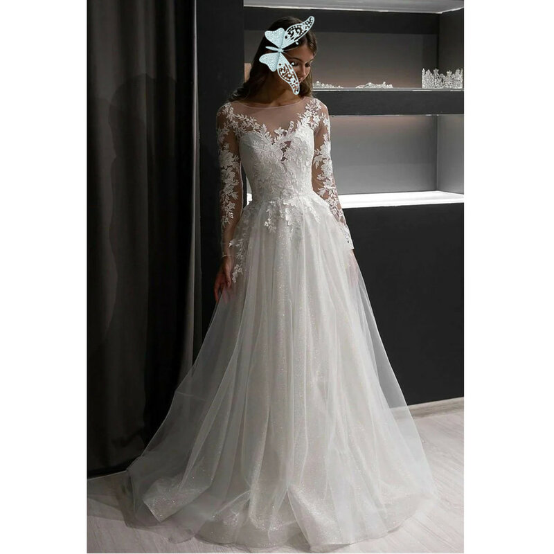 Cheap Satin Wedding Dresses Sexy Backless Jewel Neck Sweep   Wedding Gowns Belt Crystal Beaded Plus Size Bohemian Brid