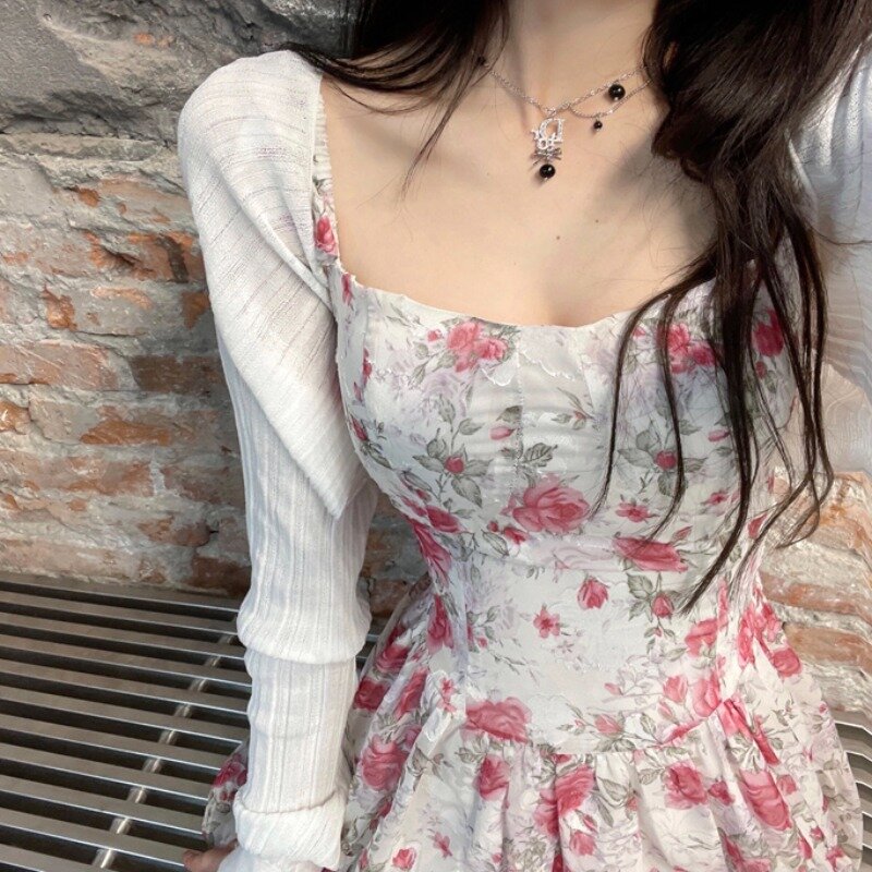 Miiiix-Casaco feminino coreano slim fit cardigan curto, malha de verão, ombro Kam, proteção solar, roupas femininas, moda, 2024