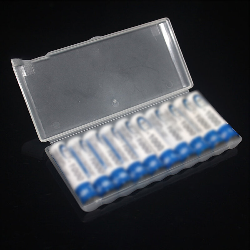 Boîte de Rangement de Piles en Plastique, Conteneur Rigide pour 10 Piles AAA/AA, Portable, Vente en Gros, 1 Pièce