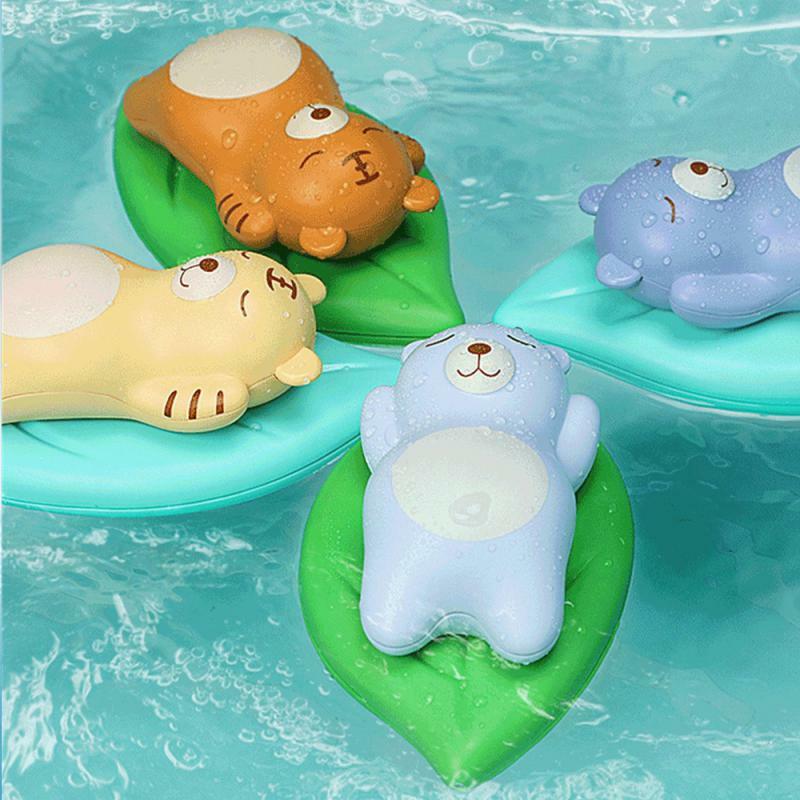 Mainan mandi anak, kartun beruang mainan anak-anak bermain air mainan mandi bayi mainan menenangkan bak mandi mainan anak-anak berenang kamar mandi untuk anak-anak