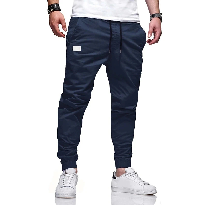 2024 New Men's Fashion Hip Hop Pants Four Seasons Pure Cotton Casual Sports Pants Street Pants High Quality Straight Tube Pants