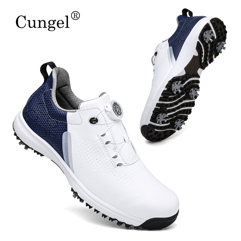 Zapatos de Golf de moda para hombre, zapatillas de cuero, cómodas para caminar al aire libre 39-46, calzado grande