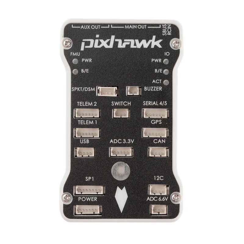 Pixhawk-piloto automático PIX 2.4.8 32bit, Control de vuelo con interruptor de seguridad PX4FMU PX4IO, zumbador 4G SD para Dron RC Multirotor DIY