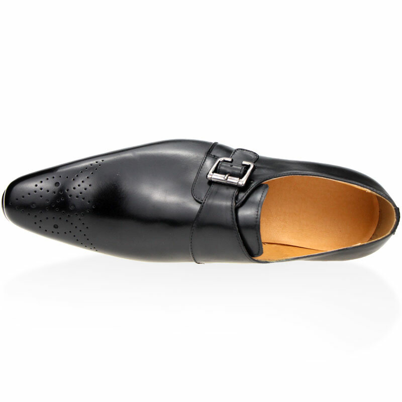 Penjualan Terbaik produk kasual sepatu kulit untuk gaya baru Zapatos Para disesuaikan biksu pria gesper tunggal
