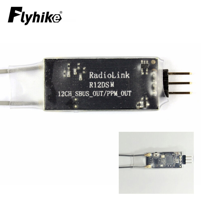 12-канальный приемник Radiolink R12DSM 2,4G для передатчиков Radiolink AT9 AT9S AT10 AT10II