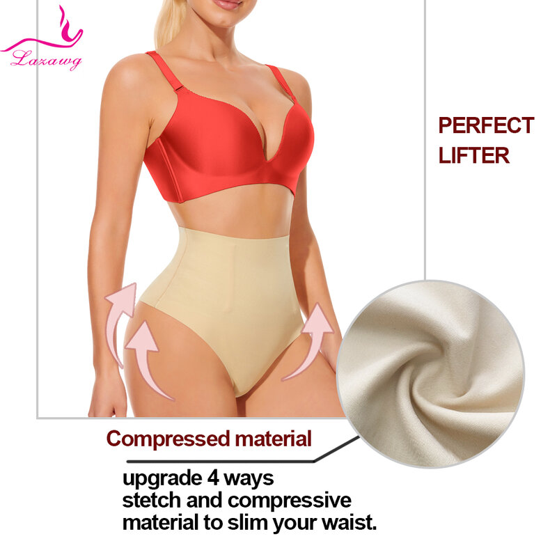 LAZAWG Women Postpartum body control shapewear Weight Loss Thong Shapers Waisr Trainer Slimming Underwear