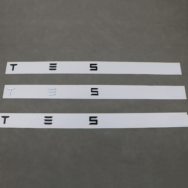 ل تسلا نموذج 3 نموذج Y S X سيارة الخلفي الجذع رسائل ملصق اللون شعار Abs اكسسوارات خاصة الديكور اللون تقليم