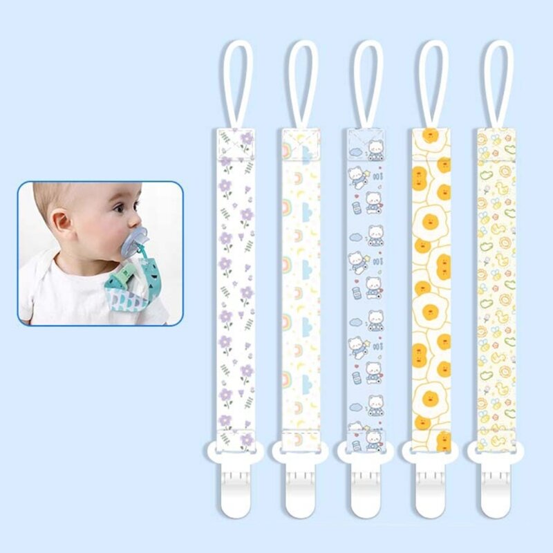 Verstellbarer Schnuller-Clip-Halter, Beißring-Gurt, Baby-Spielzeug-Aufhänger für bequeme Nutzung