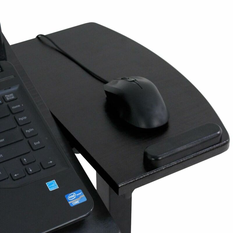 Ajustável Laptop Rolling Table, Desk Stand, Overbed, Tiltable, Tabletop, Notebook