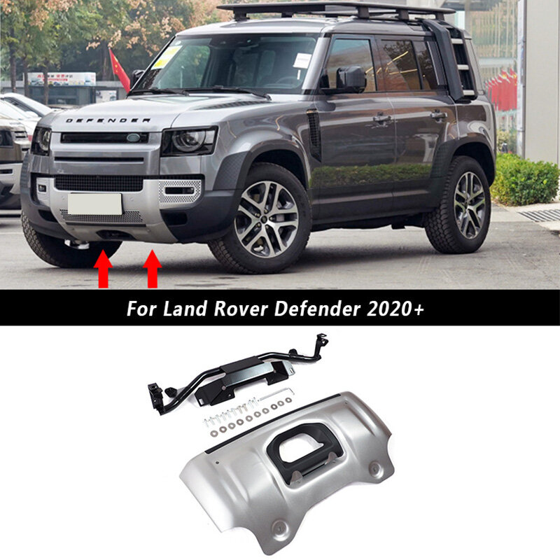 Liga de alumínio Front Lower Bumper, Guarda Placa, Capa Skate, Motor Baffle, Adequado para Land Rover Defender 90 110 L663