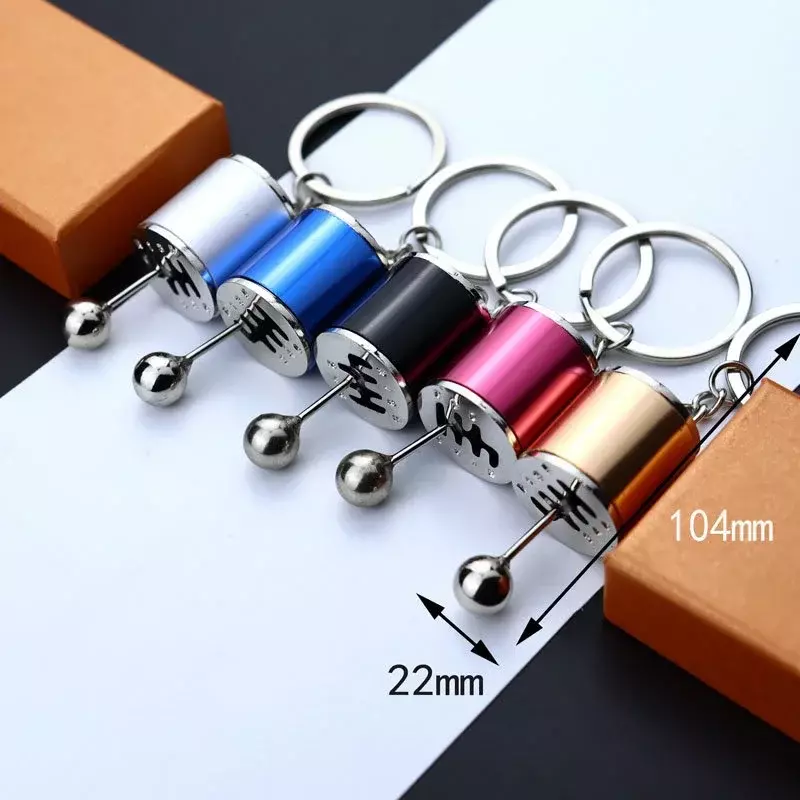 1Pc Car Speed Gearbox Gear Head Keychain Key Chains Simulation Auto Parts Model Pendant Alloy Keyring Key Ring Chain for Gift
