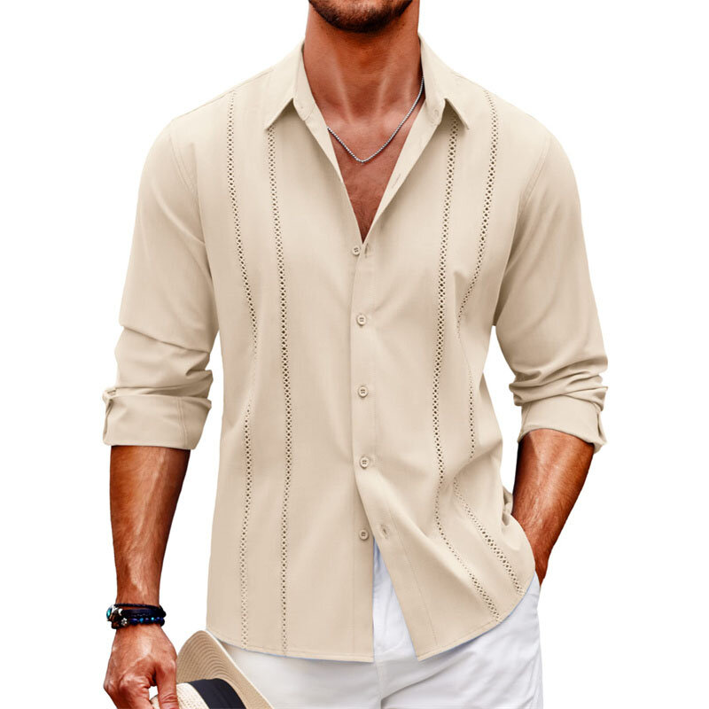 2023 Zomer Heren Overhemd Patroon Print Knoop Top Lange Mouw Knoop Shirt Kleding Ontwerp Comfortabele S-6XL