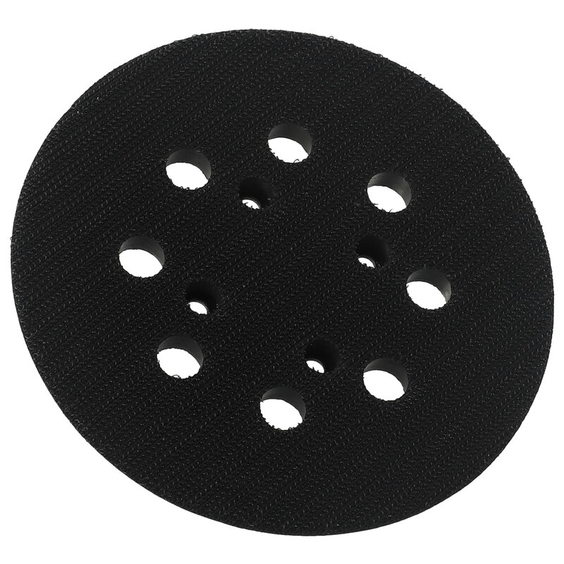 Orbit Sander Backing Pad Replacement 1 Pc 5inch/125mm 8 Holes Accessories Black Durable Hook And Loop Brand New