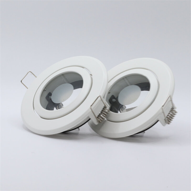 Waterproof Recessed Downlight GU10 MR16 Round Replacement Zinc Alloy Fitting Mounting Ceiling Spotlights Lamp Holder Fixtures