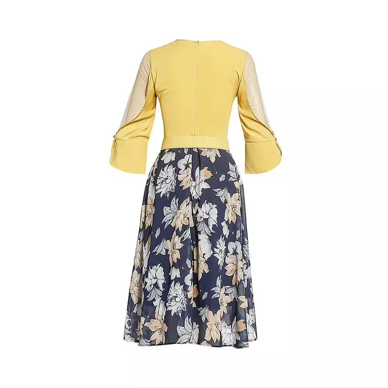Женская шифоновая юбка А-силуэта, с цветочным принтом