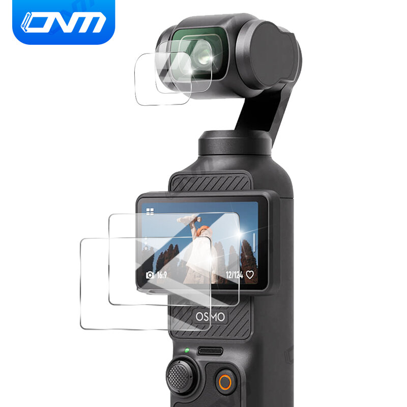 Film de protection en verre pour objectif de caméra d'action DJI OSMO Pocket 3, couvercle de cardan, protecteur d'écran, accessoires