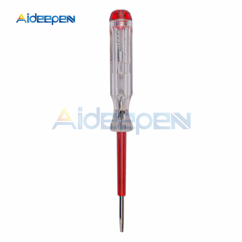 100-500V Voltage Indicator Schroevendraaier Elektrische Test Pen Gereedschap Voltage Tester Met Indicatielampje 2 Kleuren