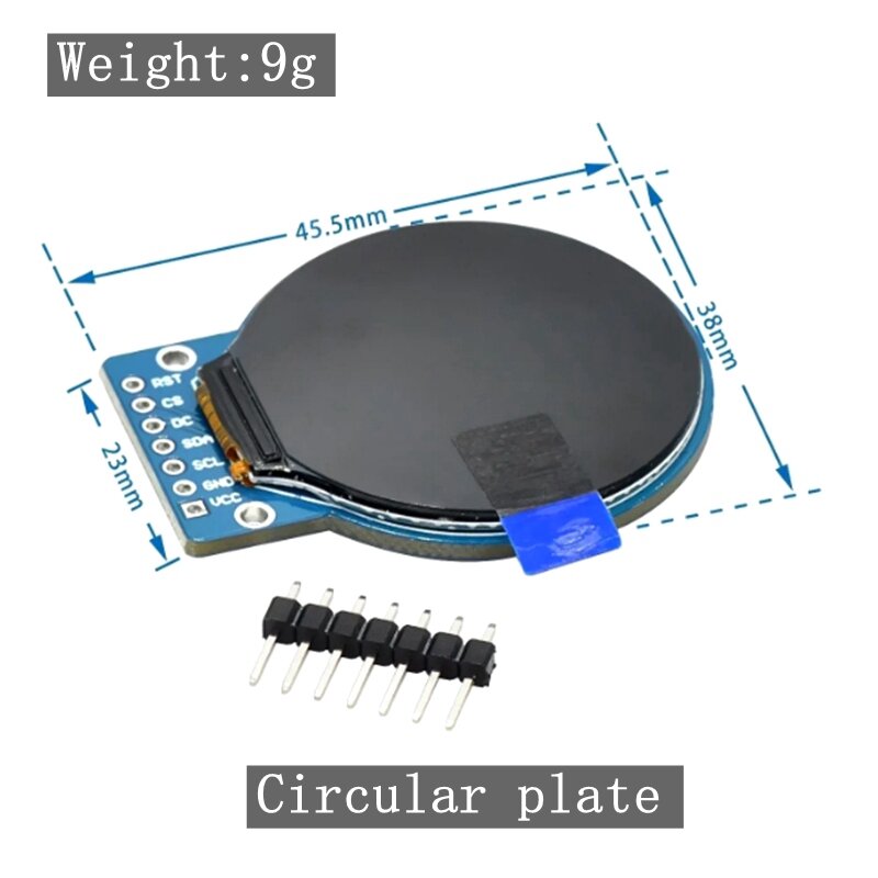 Tft Display 1.28 Inch Tft Lcd Display Module Ronde Rgb 240*240 Gc9a01 Driver 4 Wire Spi Interface 240X240 Pcb Voor Arduino