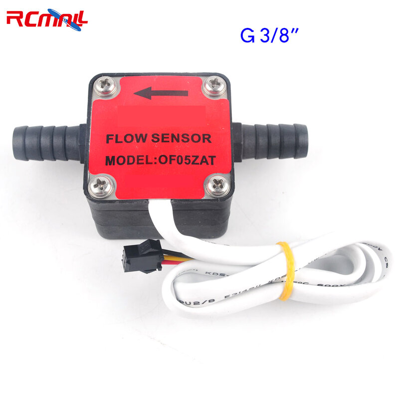 Rcmall G3/8 "G1/2" การไหลของน้ำมันเชื้อเพลิงเหลวเครื่องวัดการไหลของน้ำดีเซลเซ็นเซอร์การไหลของเกียร์น้ำมัน