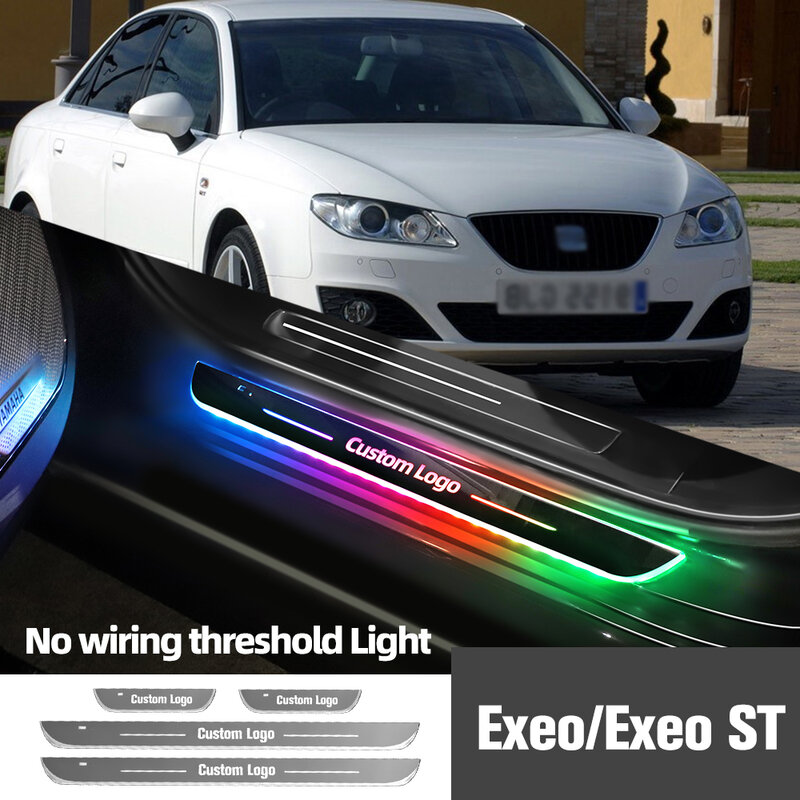 Luz LED personalizada para umbral de puerta de coche, accesorio de lámpara para Seat Exeo ST 2008-2013, 2009, 2010, 2011, 2012