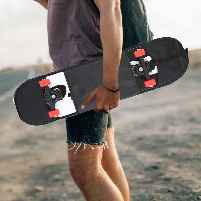 Tas ransel Skateboard 600D, tas punggung selempang kain Oxford dengan tali jala yang bisa disesuaikan