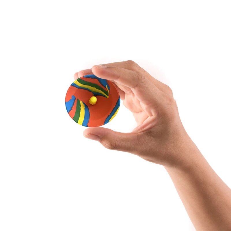 Novel Camouflage Bounce Bowl Squishy Fidget Toys Antistress Elastic Toy Hip Hop Jumping Creativity Outdoor Sports Spinning Top