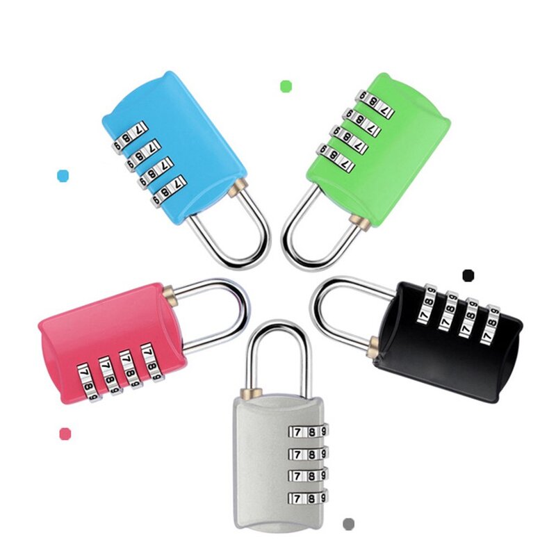 4-digit Locks Mini Luggage Suitcase TSA Lock Dial Digit Number Code Combination Padlock Security Travel Safe Password Locks