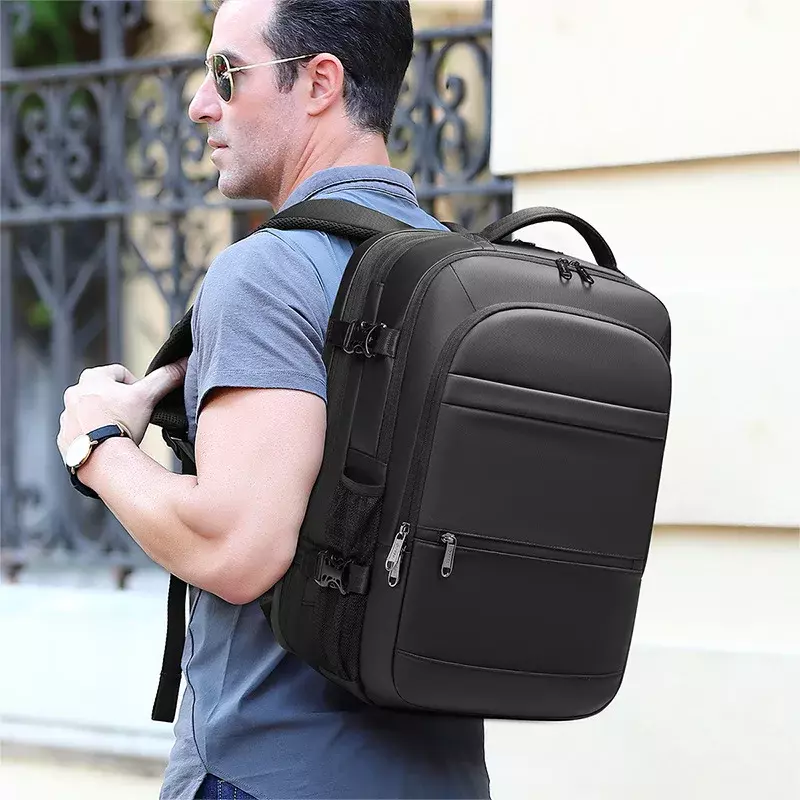 Męski wielofunkcyjny plecak biznesowy na laptopa USB Torba szkolna Wodoodporny, rozszerzalny plecak o dużej pojemności dla mężczyzn i kobiet
