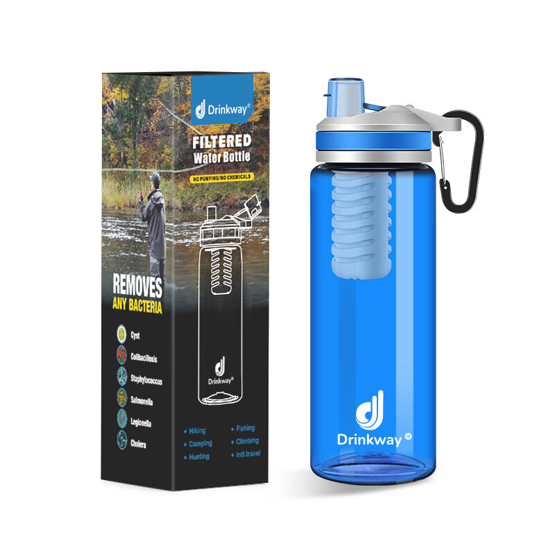 Filtro per sport all'aria aperta depuratore di acqua potabile diretto depuratore d'acqua portatile filtro di emergenza di sopravvivenza all'aperto