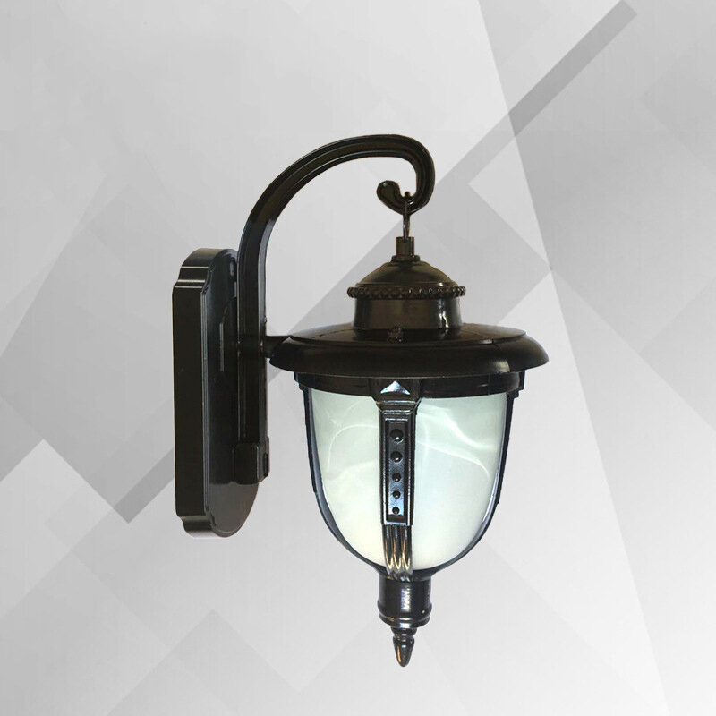 Настенный ретро-светильник в европейском стиле для виллы, водонепроницаемая лампа E27 для сада, балкона, коридора, лестницы, коридора, алюминиевое стекло, лампа для стен