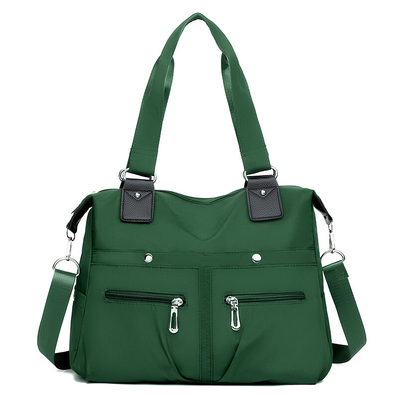 กระเป๋าเป้สะพายไหล่สะพายข้างอเนกประสงค์สำหรับผู้หญิง, กระเป๋าจุของได้มาก Y2k หรูหลากสี