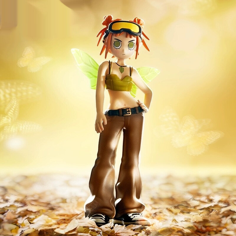 Figura de Anime de la serie Peach Riot Punk Fairy, modelo coleccionable de juguete, regalo de segunda Gigi, Buzz Poppy Girls