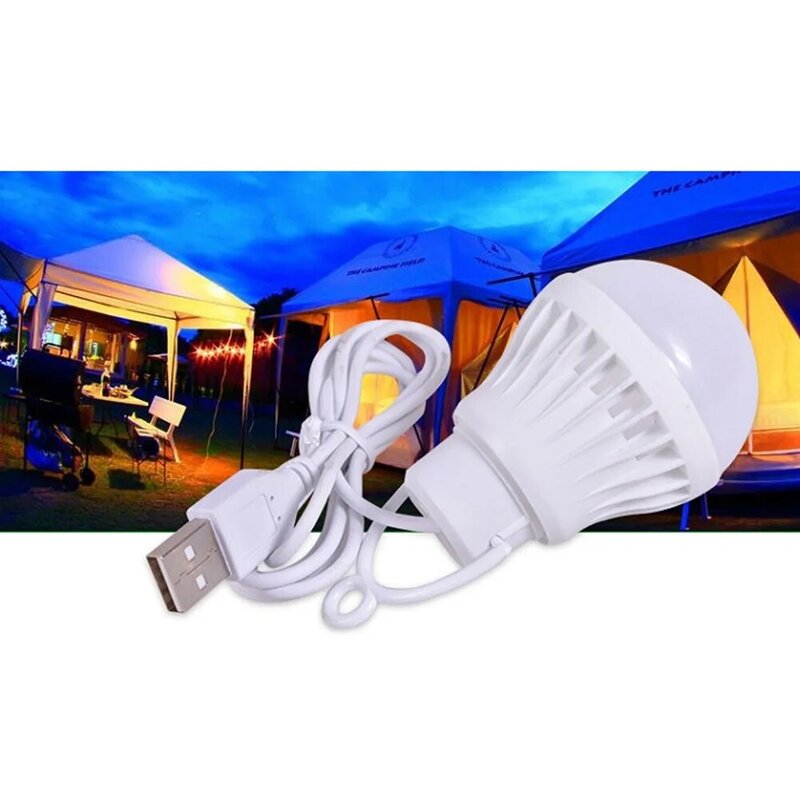 Utile lettura universale escursionismo luce notturna interfaccia USB lampadina a LED illuminazione bianca a bassa tensione semplice campeggio all'aperto