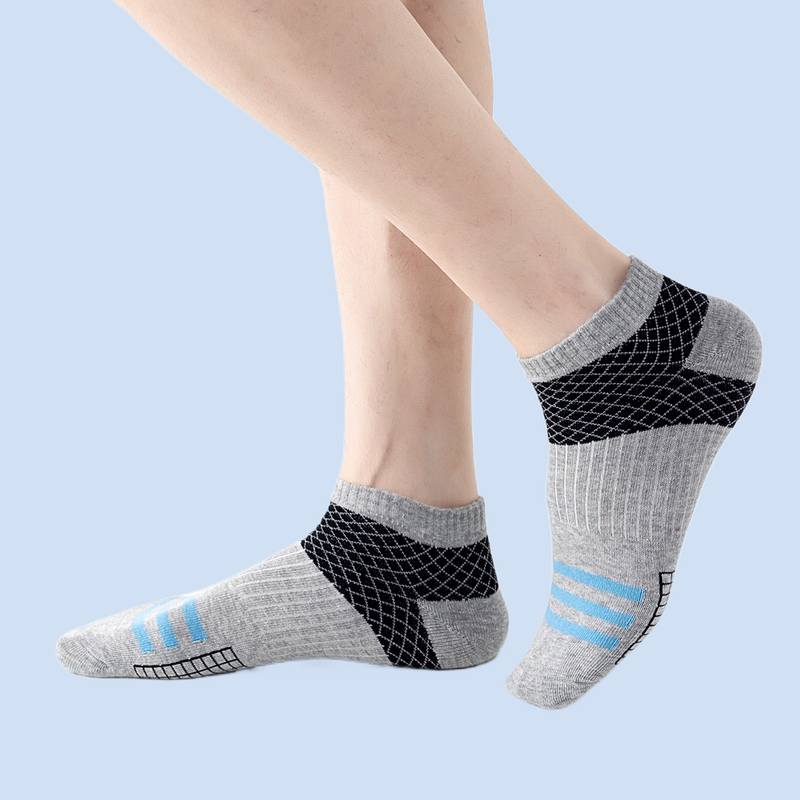 Calcetines deportivos de algodón para hombre, medias bajas y poco profundas para correr y hacer ejercicio al aire libre, 5 pares