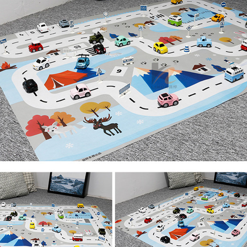 Play Mat Children's Traffic Game Mat Plat Carpet Baby Crawling Interlocking Floor Mats