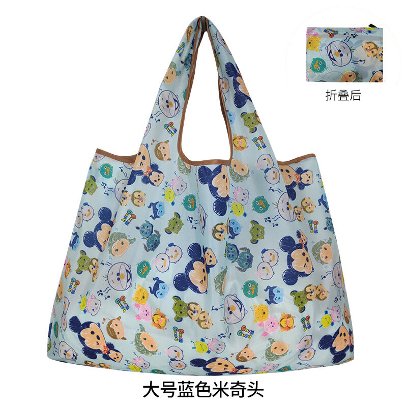 Disney Damen Einkaufstaschen Mickey Mouse Donald Ente Cartoon wasserdichte Einkaufstasche faltbare tragbare Aufbewahrung taschen Mädchen Handtaschen