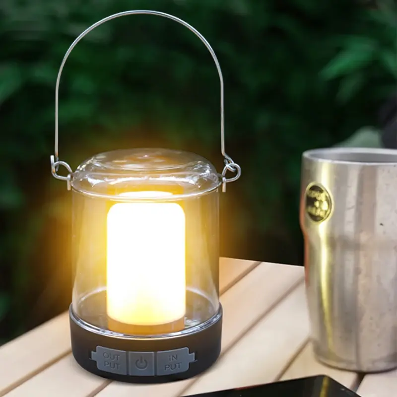 Warmweiß + weiß led camping laterne arbeits licht mit TYPE-C usb wiederauf ladbare tragbare taschenlampen zelt lichter reparatur beleuchtung