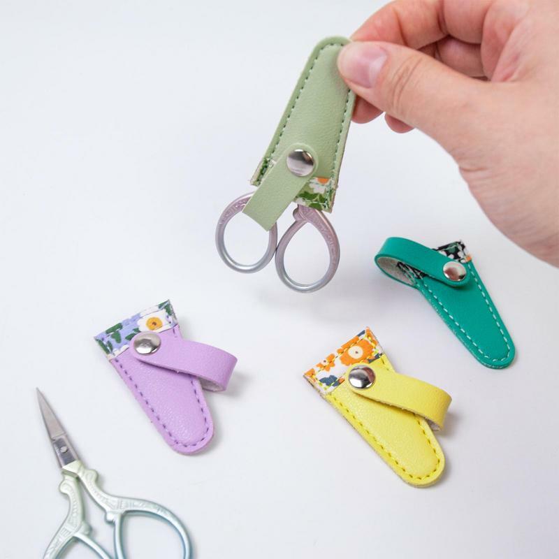 Scissor収納バッグ、保護プラスチック布ケース、シザーシース、PUレザーカバー、縫製刺embroidery用オーガナイザー